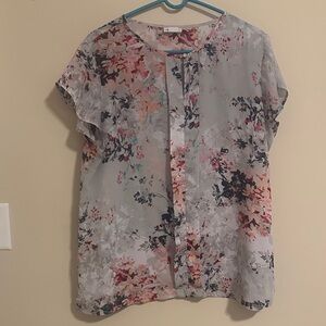Liz Claiborne Multicolor Floral Blouse